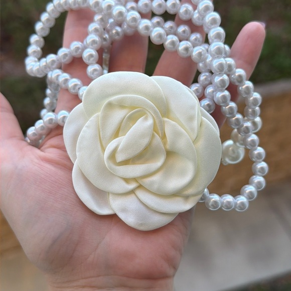 Pearl Flower Waist Belt Camellia Flower - Picture 6 of 6
